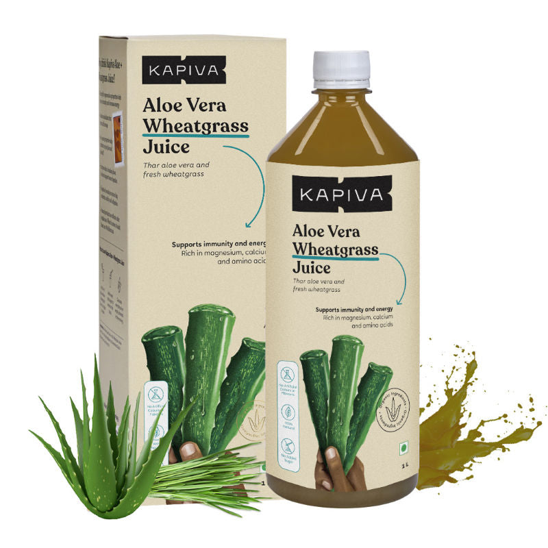 Kapiva Ayurveda Aloe Vera + Wheatgrass Juice | Kapiva Wheatgrass Juice